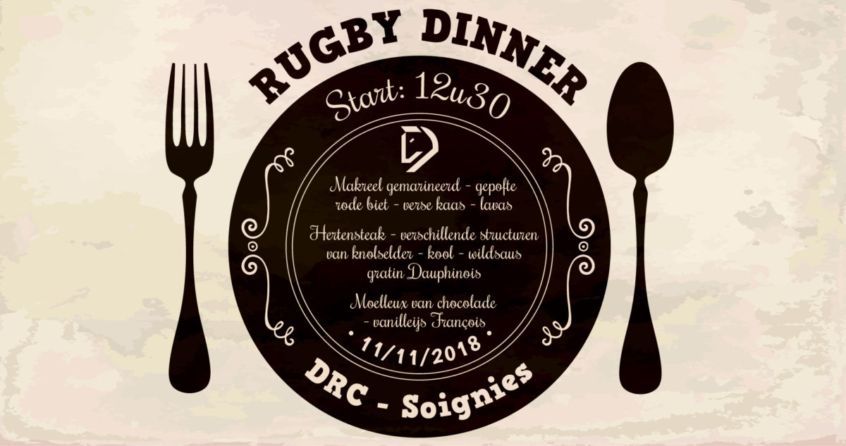 Rugby Diner 11/11/18 : DRC – Soignies