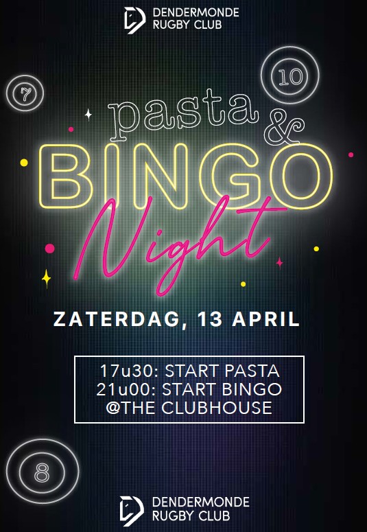 Pasta & Bingo zaterdag 13 april 2024